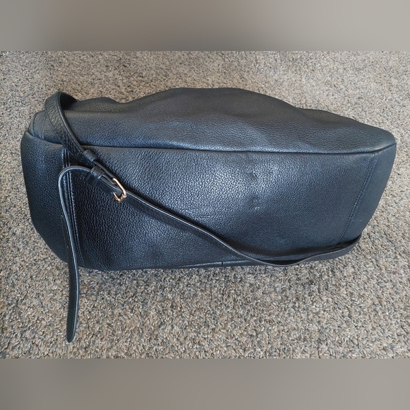 Coach Morgan Satchel Bag in Refined Pebbled Black Leather - Picture 8 of 11